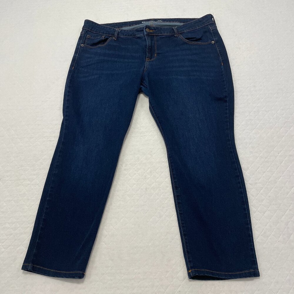 Women's Old Navy MidRise Power Slim Straight Jeans 18